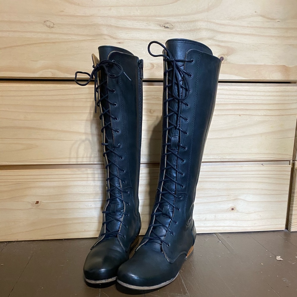 John Fluevog Tadio Kcrw Boots knee high black